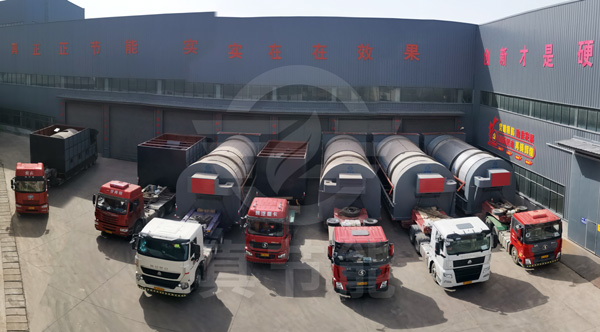 四套广西飞南公司定制的腾博会官网危废污泥干燥设备发货现场